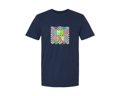 brand:Generic|color:Navy|Floral Summer Vibes Retro Summer 4 Graphic T-Shirt