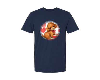 brand:Generic|color:Navy|Vintage Valentine Round Tshirt 24 Graphic T-Shirt