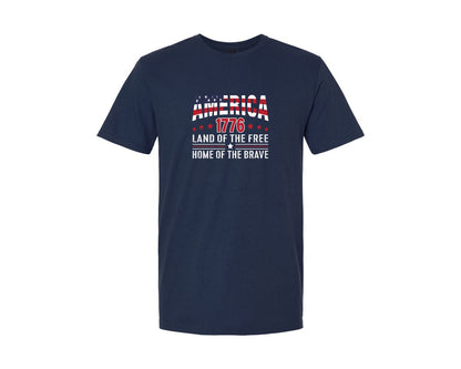 brand:Generic|color:Navy|4Th July 12 America 1776 Graphic T-Shirt