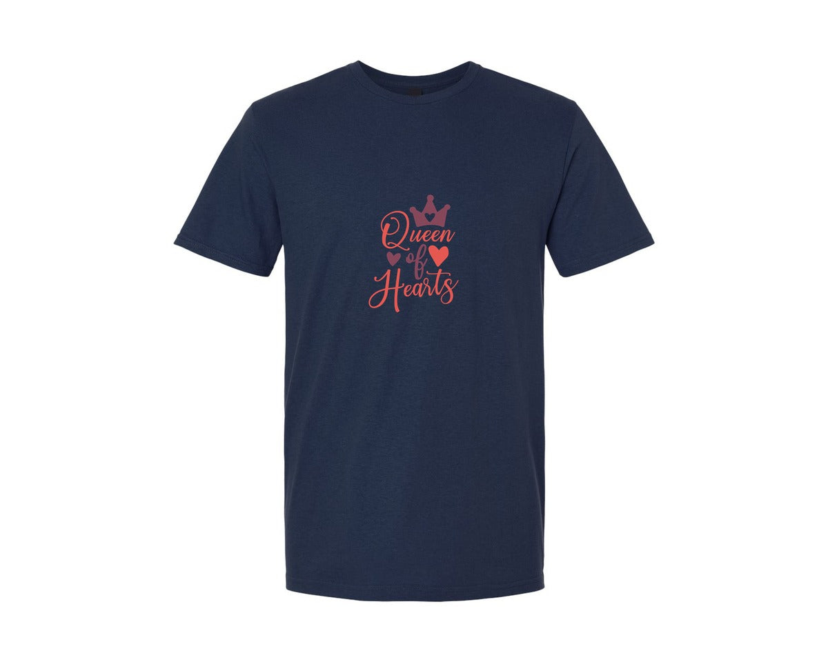brand:Generic|color:Navy|Queen Of Hearts Design 12 Graphic T-Shirt