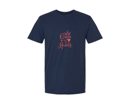 brand:Generic|color:Navy|Queen Of Hearts Design 12 Graphic T-Shirt