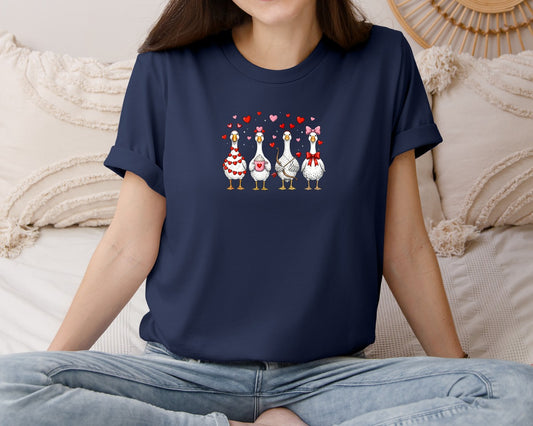 Valentine Goose Squad Graphic T-Shirt