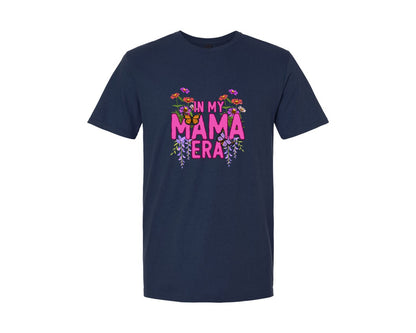 brand:Generic|color:Navy|Girl Mama Retro Mom Mom Life Graphic T-Shirt