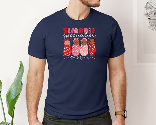 Swaddle Nurse Valentines Day T Shirt Graphic T-Shirt