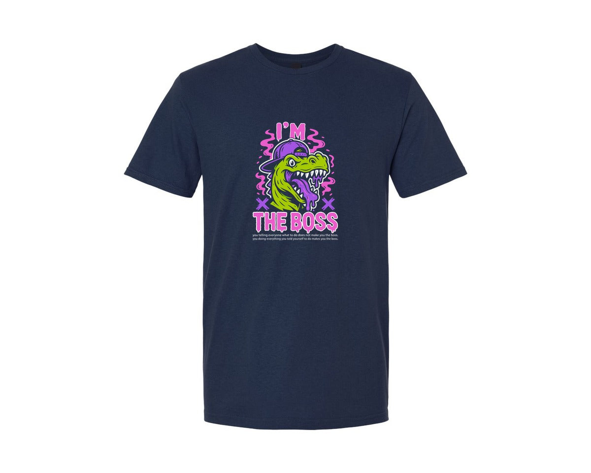 brand:Generic|color:Navy|Dinosaur Boss Graphic Streetwear T Shirt Graphic T-Shirt
