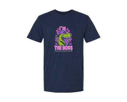 brand:Generic|color:Navy|Dinosaur Boss Graphic Streetwear T Shirt Graphic T-Shirt