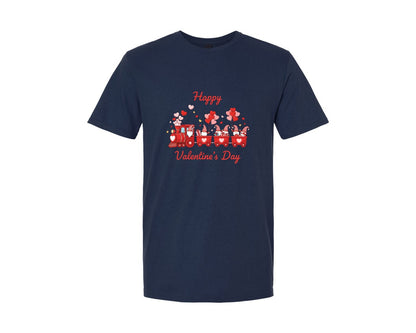 brand:Generic|color:Navy|Happy Valentines Day Valentines 4 Graphic T-Shirt