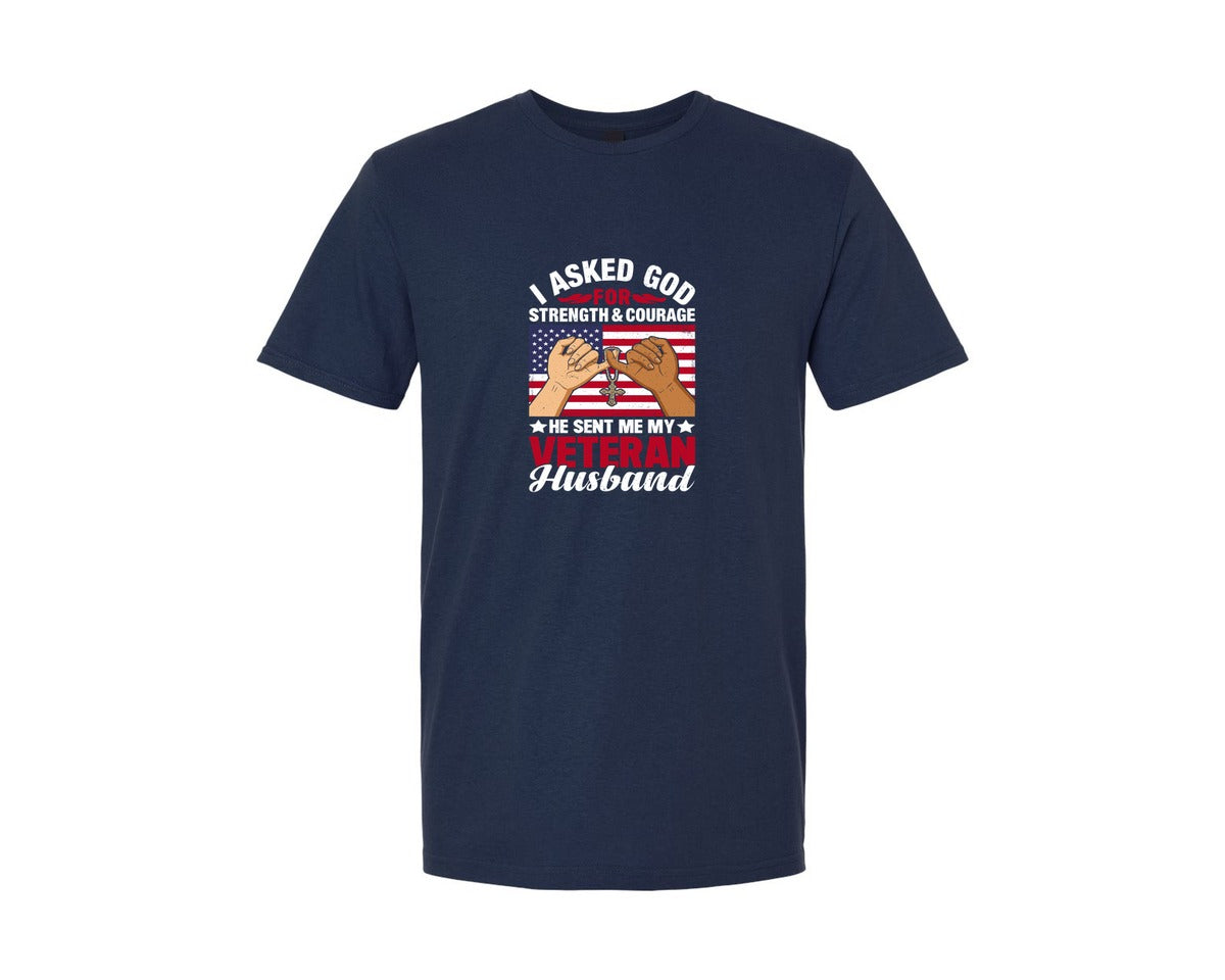 brand:Generic|color:Navy|Vietnam Veteran Husband T Shirt Graphic T-Shirt