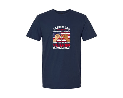 brand:Generic|color:Navy|Vietnam Veteran Husband T Shirt Graphic T-Shirt