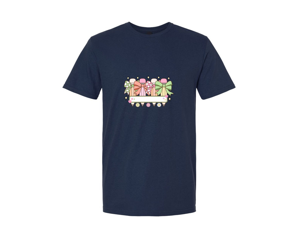 brand:Generic|color:Navy|Custom Teacher Name Graphic T-Shirt