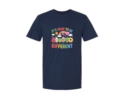brand:Generic|color:Navy|Its Okay To Be Different Graphic T-Shirt