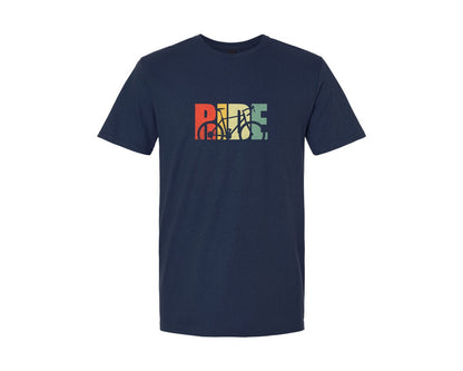 brand:Generic|color:Navy|Ride Bicycle Retro Cycling T Shirt 2 Graphic T-Shirt