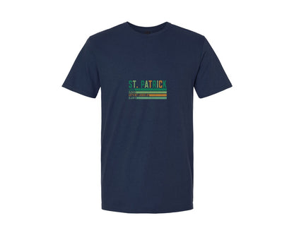 brand:Generic|color:Navy|Retro Checkered St Patricks Day Svgpng 2 Graphic T-Shirt