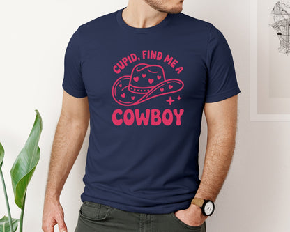 brand:Bella Canvas|color:Navy|Western Valentine T Shirt Graphic T-Shirt