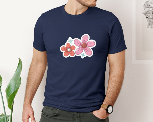 Cute Floral Printable Stickers 2 Graphic T-Shirt