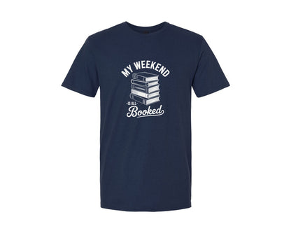 brand:Generic|color:Navy|My Weekend Is All Booked Lover Shirt Graphic T-Shirt