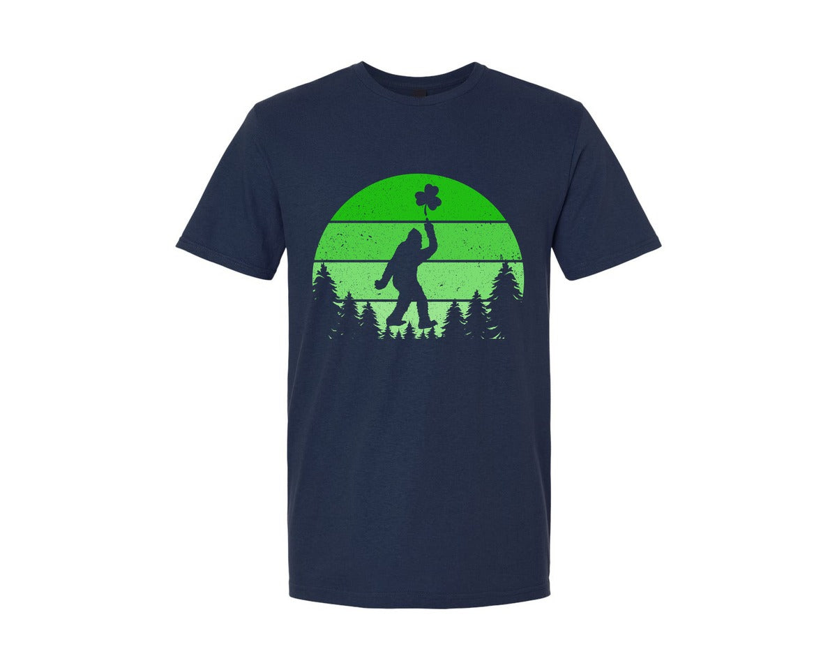 brand:Generic|color:Navy|Bigfoot Sasquatch Irish T Shirt Graphic T-Shirt