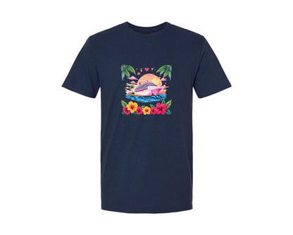 brand:Generic|color:Navy|Sunset Cruise Ship T Shirt Design Graphic T-Shirt