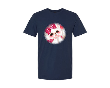 brand:Generic|color:Navy|Baby Fox Valentine Round Tshirt Graphic T-Shirt