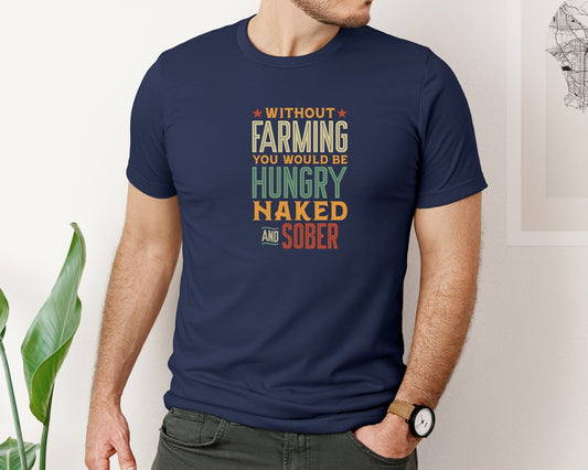 Vintage Funny Farming T Shirt Graphic T-Shirt