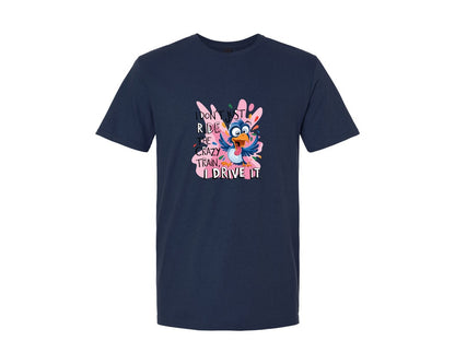 brand:Generic|color:Navy|I Dont Just Ride The Crazy Train Graphic T-Shirt