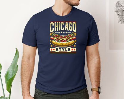 brand:Bella Canvas|color:Navy|Hot Dog Clip Art Hot Dog T Shirt Graphic T-Shirt
