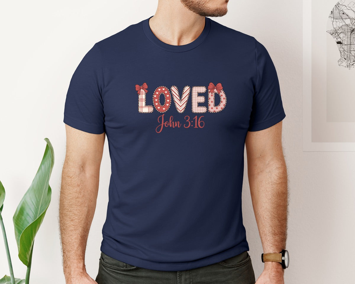 brand:Bella Canvas|color:Navy|Cute Valentine Silly Goose Coquette 2 Graphic T-Shirt