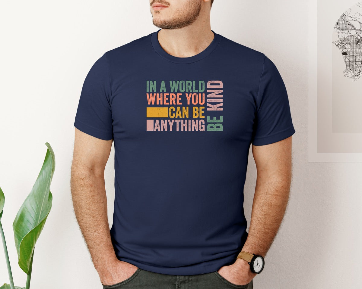 brand:Bella Canvas|color:Navy|Boho Inspirational Life Graphic T-Shirt