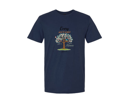 brand:Generic|color:Navy|James 117 Bible Verse Faith Graphic T-Shirt