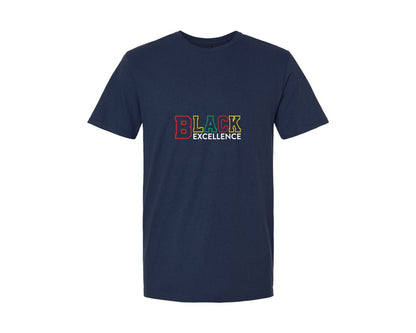 brand:Generic|color:Navy|Black Excellence African American 2 Graphic T-Shirt