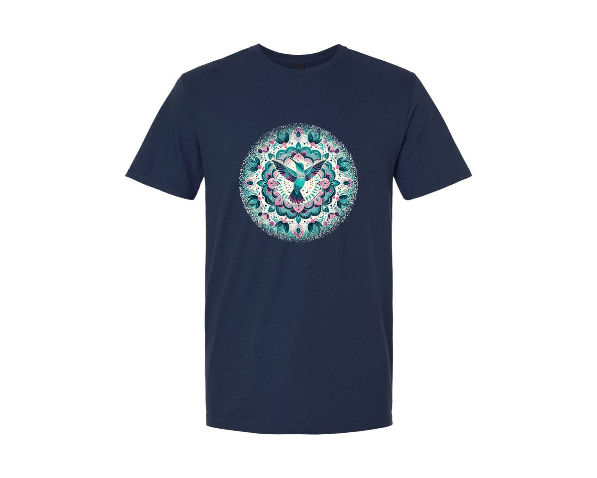 brand:Generic|color:Navy|Animal Mandala Round Tshirt 7 Graphic T-Shirt