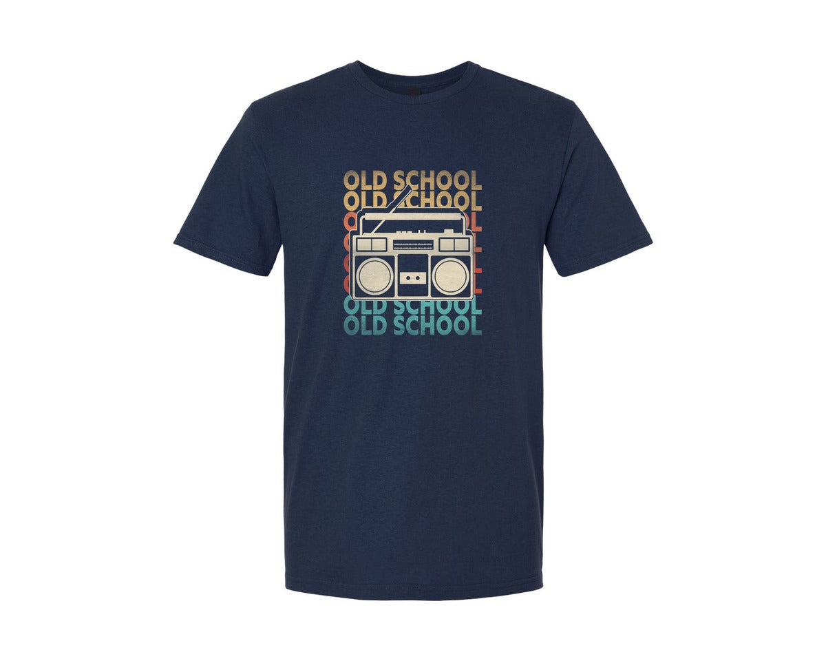 brand:Generic|color:Navy|Retro 80S 90S Old School T Shirt Design Graphic T-Shirt
