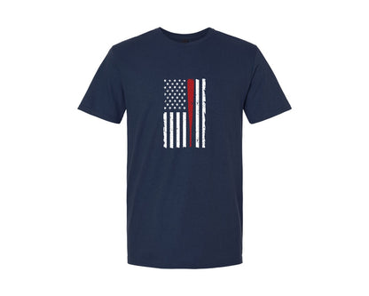 brand:Generic|color:Navy|American Baseball Flag Graphic T-Shirt