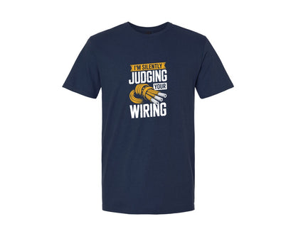 brand:Generic|color:Navy|Funny Electrician Quote Vector Design Graphic T-Shirt