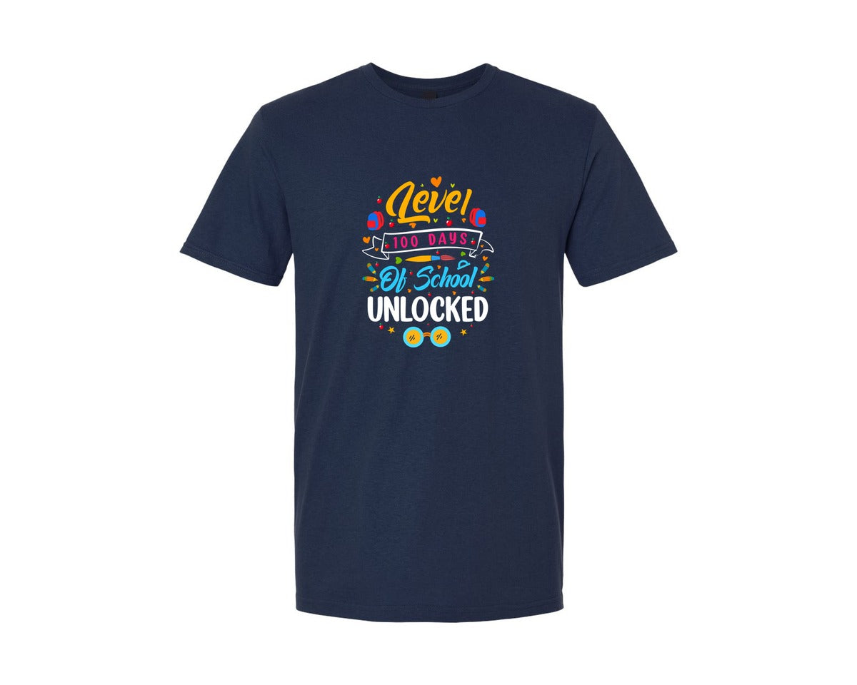 brand:Generic|color:Navy|100 Day Of School T Shirt Ideas 3 Graphic T-Shirt