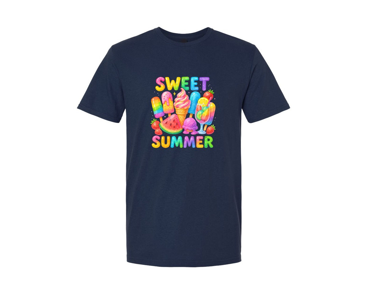 brand:Generic|color:Navy|Sweet Summer 5 Graphic T-Shirt