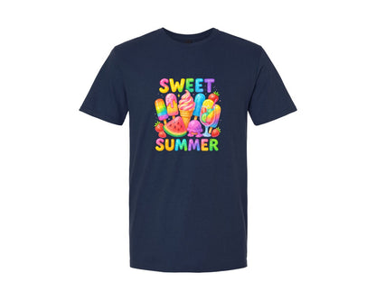 brand:Generic|color:Navy|Sweet Summer 5 Graphic T-Shirt
