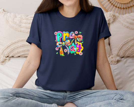 Floral Christian Coquette Religious Graphic T-Shirt