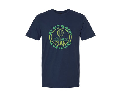 brand:Generic|color:Navy|This My Retirement Plan Is On Course 5 Graphic T-Shirt