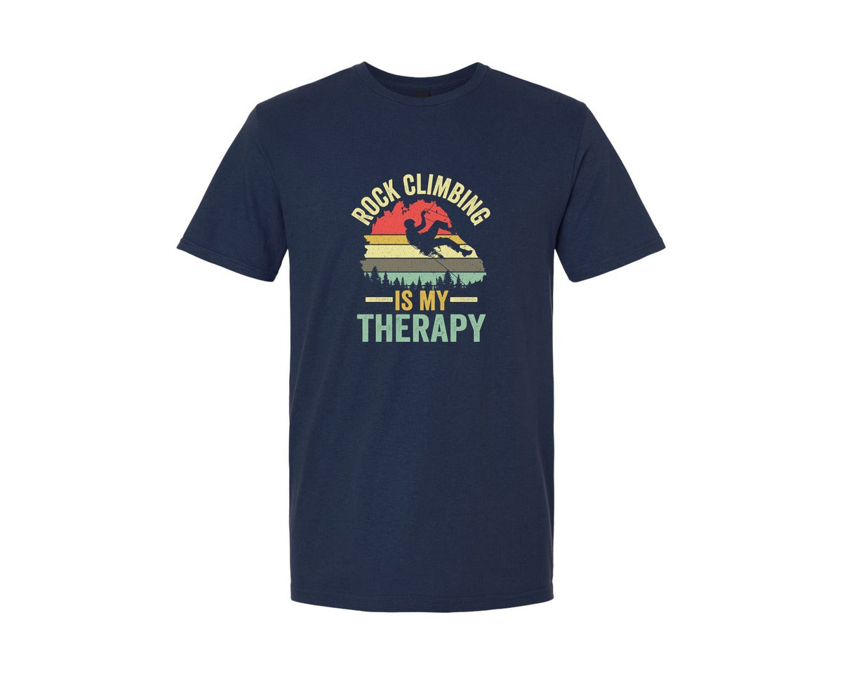 brand:Generic|color:Navy|Rock Climbing Graphic 2 Graphic T-Shirt