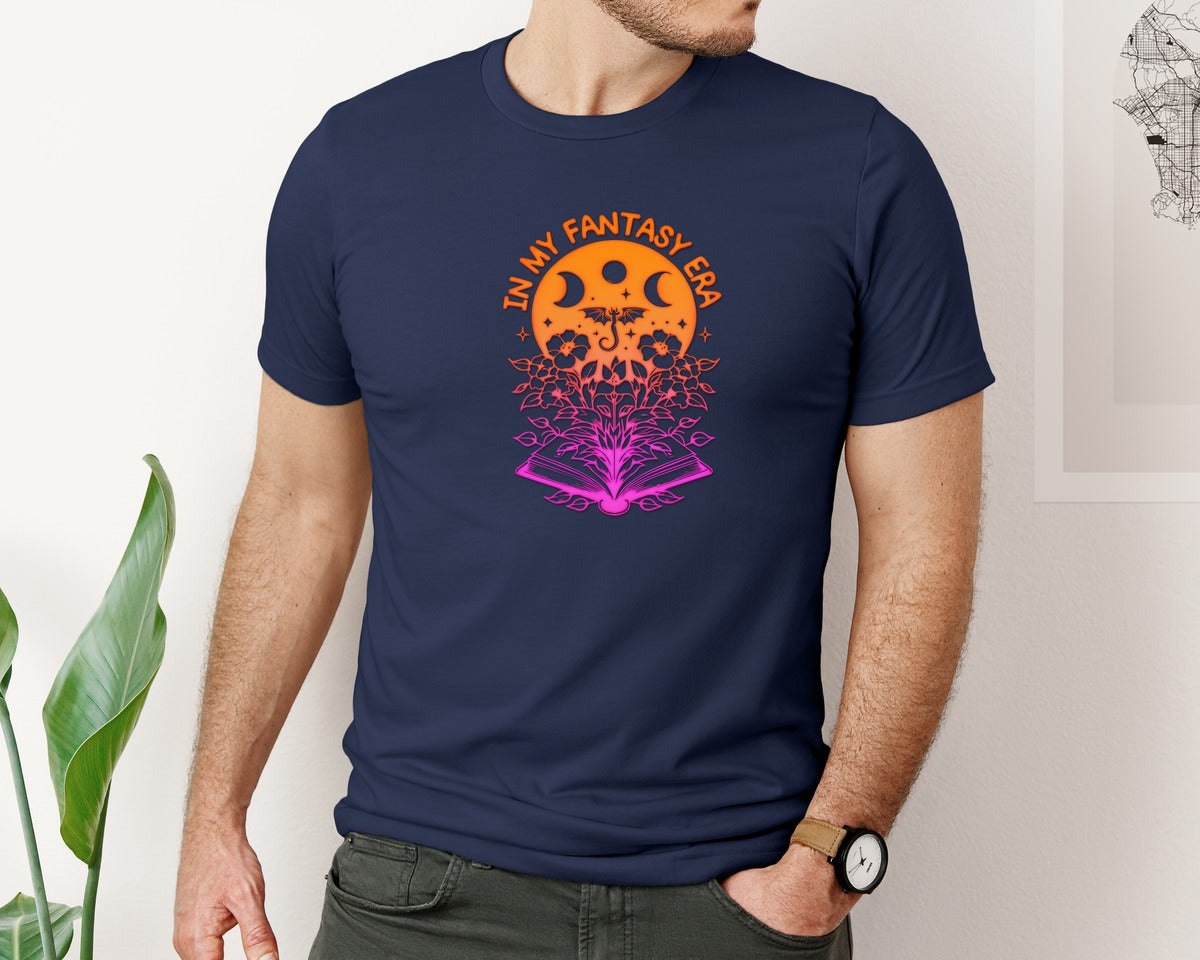 brand:Bella Canvas|color:Navy|Fantasy Book Fantasy Smut Book Graphic T-Shirt