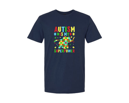 brand:Generic|color:Navy|Autism Is My Superpower T Shirt 2 Graphic T-Shirt