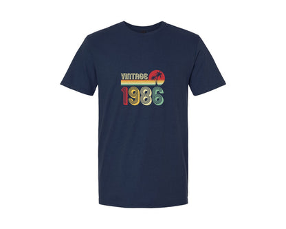brand:Generic|color:Navy|Vintage 1986 39Th Birthday Gifts 5 Graphic T-Shirt