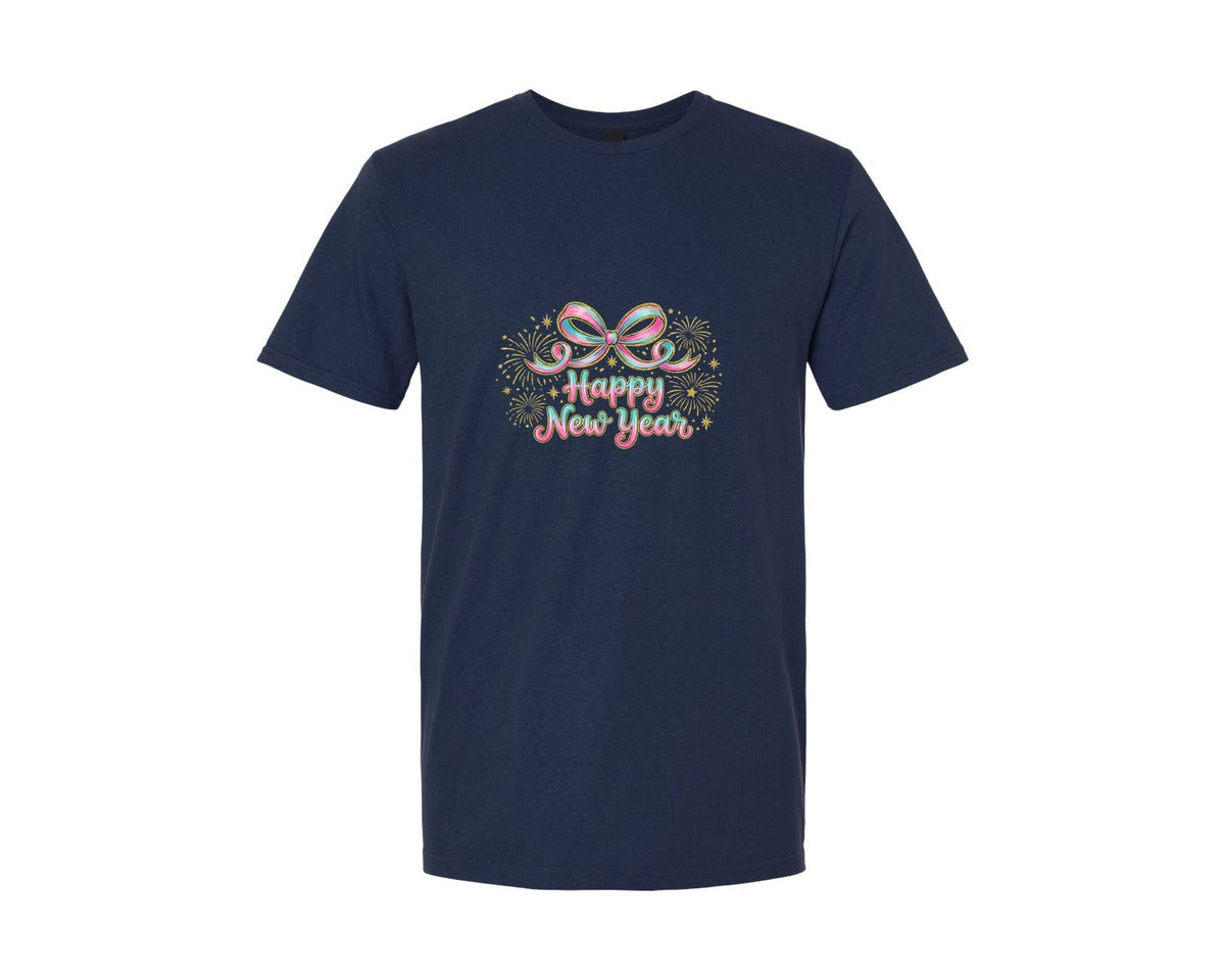 brand:Generic|color:Navy|Happy New Year 2026 New Years Eve Graphic T-Shirt