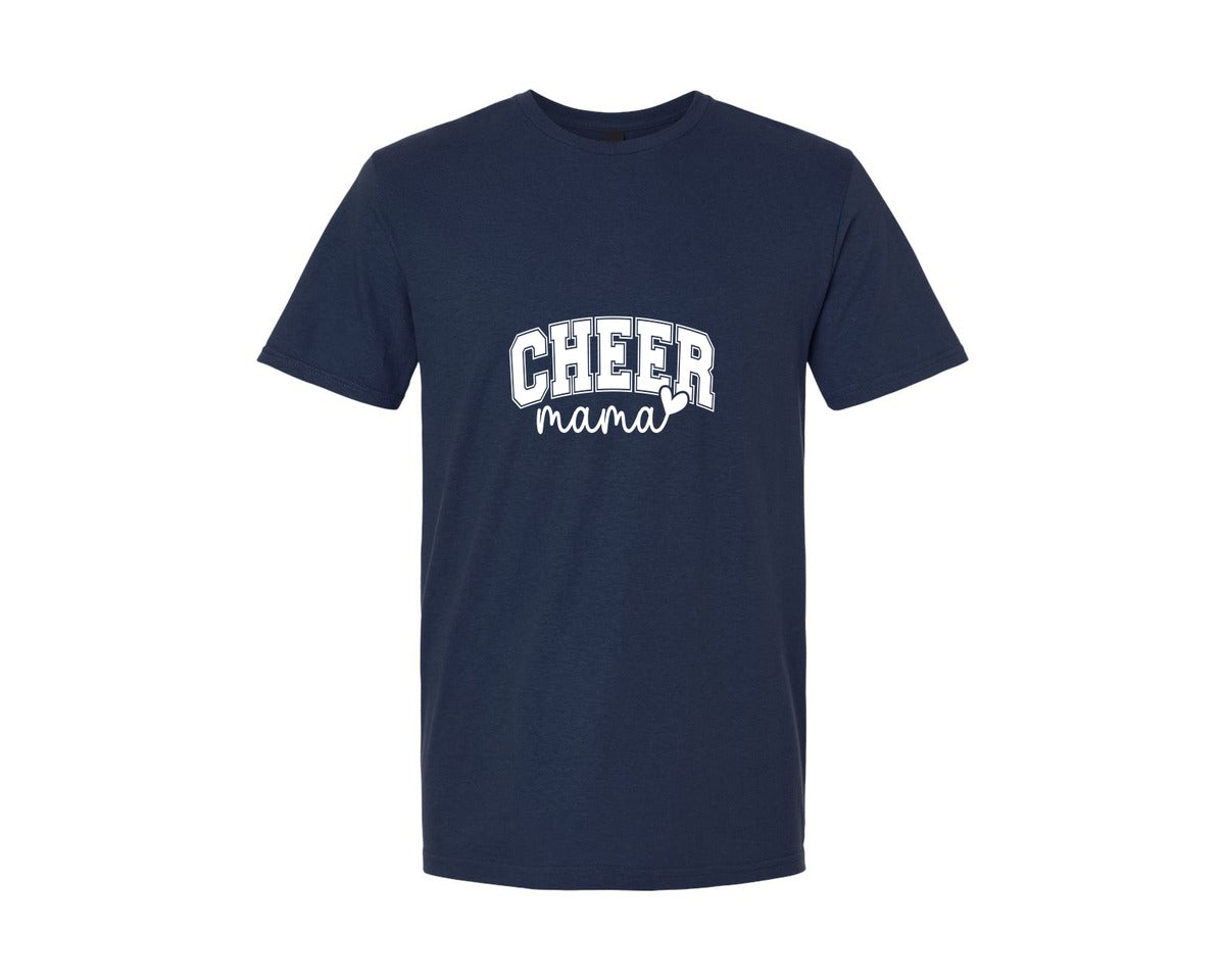 brand:Generic|color:Navy|Cheer Mama Cheer Mom 2 Graphic T-Shirt