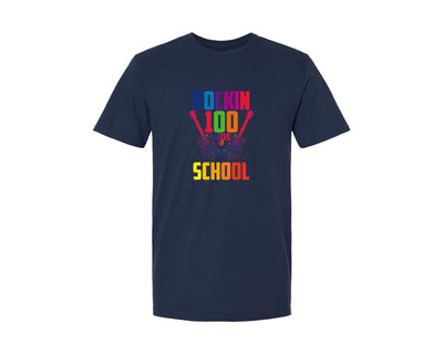 brand:Generic|color:Navy|100 Day Of School T Shirt Design 20 Graphic T-Shirt