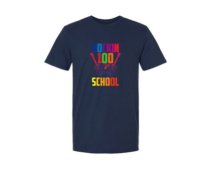 brand:Generic|color:Navy|100 Day Of School T Shirt Design 20 Graphic T-Shirt