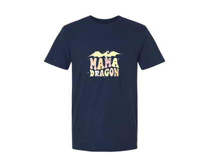 brand:Generic|color:Navy|Mama Dragons Mothers Day Design Graphic T-Shirt