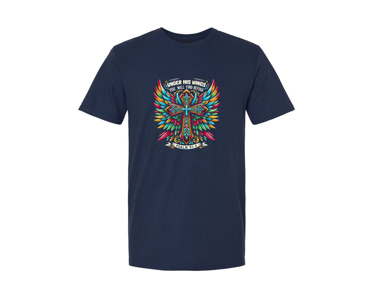 brand:Generic|color:Navy|Jesus Quotes Western Graphic T-Shirt