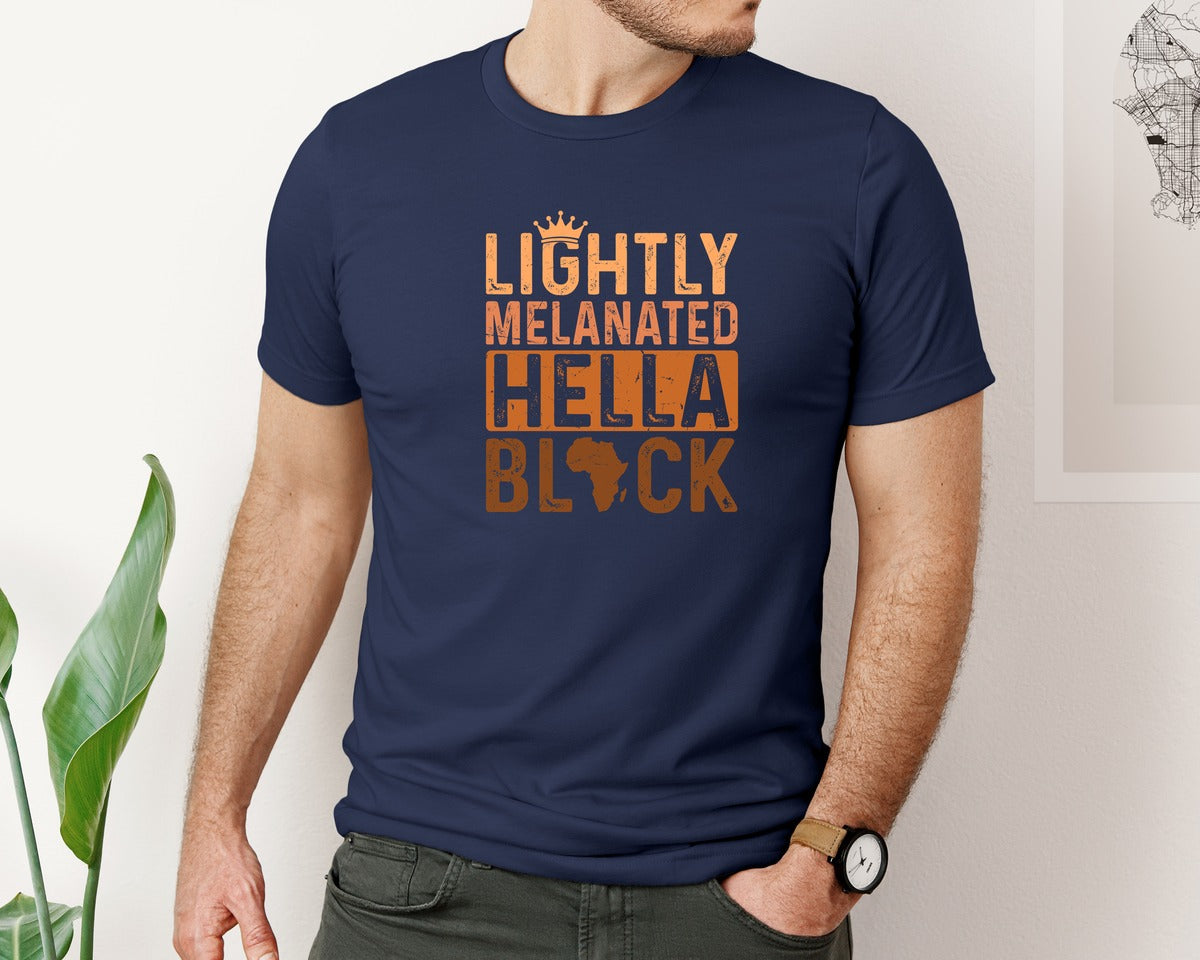brand:Bella Canvas|color:Navy|Melanin Black History Month T Shirt 2 Graphic T-Shirt